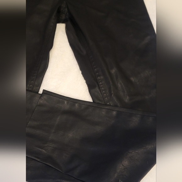 Calvin Klein Leather Skinny Dress Pants Sz 6 - Picture 4 of 8
